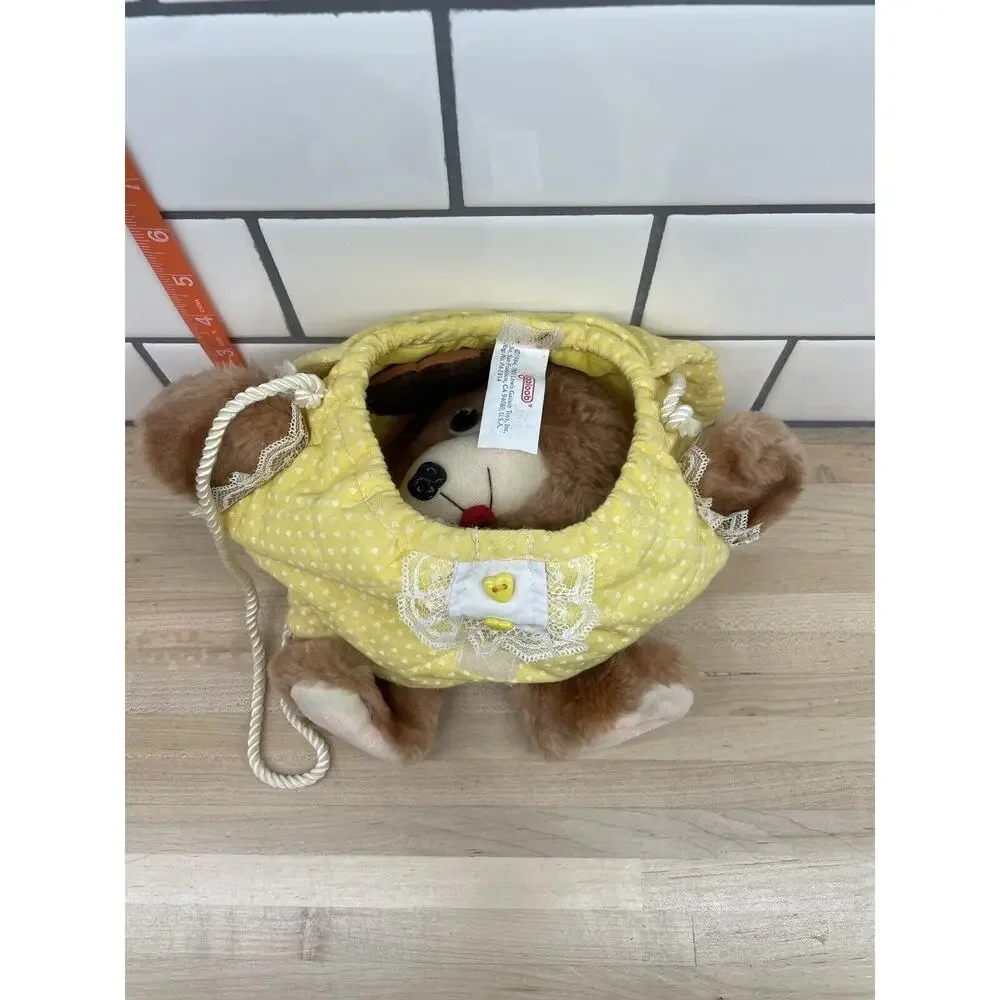 Vintage Galoob Sweet Secrets Purse Pal Yellow Dog Puppy‎